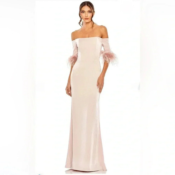 Ieena by Mac Duggal 11441 - Fringed Sheath Evening Gown NWT - Picture 1 of 7